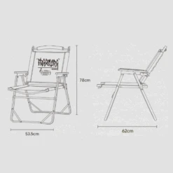 KZM Free Slope Chair -Outdoor Camping Gear FreeSlopeChair