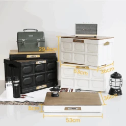 KEMSITE Camping Storage Box With Cover -Outdoor Camping Gear H0018 1