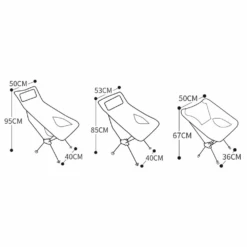 Hewolf Space Large Aluminum Alloy Foldable Chair -Outdoor Camping Gear HW J2049 BLK 9 87f8eb6f 9819 4036 a907 575277d356db