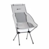 Hewolf Space Large Aluminum Alloy Foldable Chair -Outdoor Camping Gear HW J2072 GRY 3