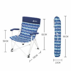Hewolf Folding Chair Blue Wave -Outdoor Camping Gear J1862 7