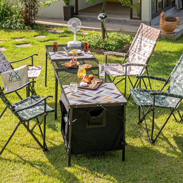 KZM Union Iron Mesh Cabinet 2 Folding Table 8 KZM Union Iron Mesh Cabinet 2 Folding Table - Image 6