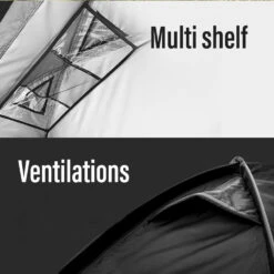 [NEW] KZM Black Cot Tent II -Outdoor Camping Gear K221T3T01 07