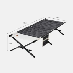KZM Wide Black Cot -Outdoor Camping Gear K8T3C005 4