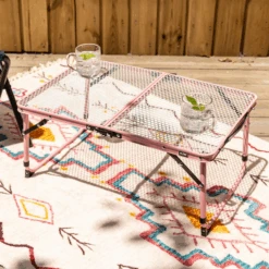 KZM Iron Mesh Slim Mini Table - Black -Outdoor Camping Gear K8T3U011 7 600x600 becc01a6 d57c 4c66 afe4 3a06b0d86076