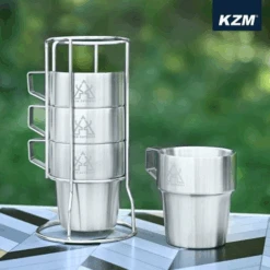 KZM Double Mug 4P Set -Outdoor Camping Gear K9T3K001 3 600x600 dc28b481 bebe 44f1 8527 1bef07736d6c