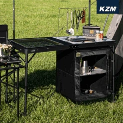 KZM Iron Mesh Cabinet Kitchen Table II -Outdoor Camping Gear K9T3U004 5 600x600 17a0a03b d9ed 4264 b6ff f603a2166f8f