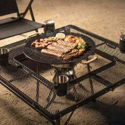 KZM Iron Mesh Fireplace Table II -Outdoor Camping Gear K9T3U012 12
