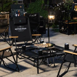 KZM Iron Mesh Fireplace Table II -Outdoor Camping Gear K9T3U012 7