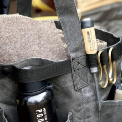 Post General Waxed Canvas Tool Bag Round - Grey 17 Post General Waxed Canvas Tool Bag Round - Grey -Outdoor Camping Gear Life 02 344bf33e 67e3 421a 9fce 278d74883603