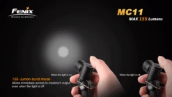 Fenix MC11 Anglelight Black Upgraded Version 155 Lumens -Outdoor Camping Gear MC11 6 96849 02584.1443047020