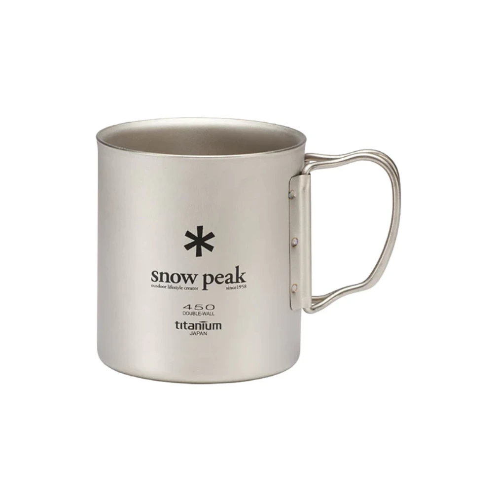 Snow Peak Titanium Double Wall Cup 450ml 3 Snow Peak Titanium Double Wall Cup 450ml