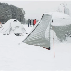 Hewolf 2 Person Double Layer Aluminum Pole Tent -Outdoor Camping Gear MON 1595 GRN 3