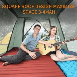 Hewolf Auto 3-4 Person Tent - Green -Outdoor Camping Gear MON 1654 GRN 12