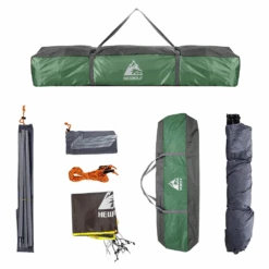 Hewolf Auto 3-4 Person Tent - Green -Outdoor Camping Gear MON 1654 GRN 5