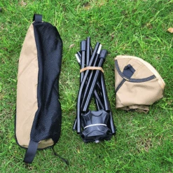 Camp Leader Ultra-light Portable Swivel Camping Chair -Outdoor Camping Gear MON28 GY 7