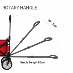 Camp Leader Camping Push Wagon - Black -Outdoor Camping Gear MON42 8 edited