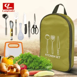 Camp Leader Outdoor Kitchenware 8 Piece Set 9 Camp Leader Outdoor Kitchenware 8 Piece Set -Outdoor Camping Gear MON44 3