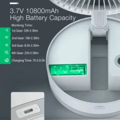 P10 Folding Retractable Camping Fan - Black -Outdoor Camping Gear P10 10 600x600 4eed2f83 43b3 4c53 8899 d8fae3424e1c