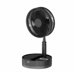 P10 Folding Retractable Camping Fan - Black