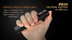 Fenix PD35 TAC Tactical Edition Flashlight 1000 Lumen -Outdoor Camping Gear PD35TAC 5 72699 49879.1443049951.1280.1280 37773.1496251449