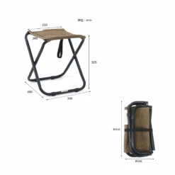 Post General Waxed Canvas Compact Stool 23 Post General Waxed Canvas Compact Stool -Outdoor Camping Gear PostGeneral 1