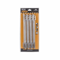 Campingmoon Stainless Steel Tent Pegs Silver 17 Campingmoon Stainless Steel Tent Pegs Silver -Outdoor Camping Gear R26 8 2