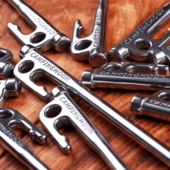 Campingmoon Stainless Steel Tent Pegs Silver 22 Campingmoon Stainless Steel Tent Pegs Silver -Outdoor Camping Gear R26 8 4