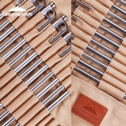 Campingmoon Stainless Steel Tent Pegs Silver 24 Campingmoon Stainless Steel Tent Pegs Silver -Outdoor Camping Gear R26 8 6