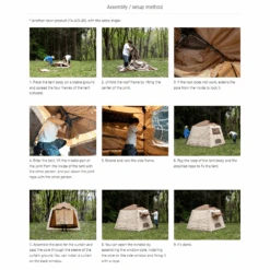 DoD Ouchi Tent -Outdoor Camping Gear T4 825 BL 15