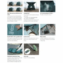 DoD Ouchi Tent -Outdoor Camping Gear T4 825 BL 4