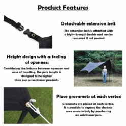 DoD Itsuka No Tarp -Outdoor Camping Gear TT5 631 BK 7 1936d04f 3b6b 4d52 99b2 86bef2e924c2