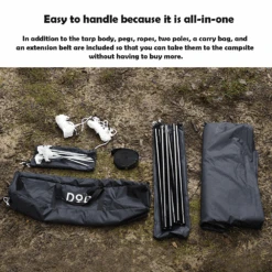 DoD Itsuka No Tarp -Outdoor Camping Gear TT5 631 BK 9 b42eb850 ba82 41b4 a60f ca5eb00f994c