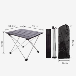 Camp Leader Aluminium Folding Table Black -Outdoor Camping Gear Untitled 4
