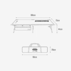 KZM Field Cot Wide -Outdoor Camping Gear dimension widecot