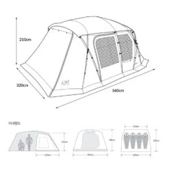 KZM Geopath 4-5 Person Tent -Outdoor Camping Gear geopath 06
