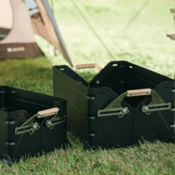 Snow Peak Stacking Shelf Container 50 Black Limited Edition -Outdoor Camping Gear snowpeak2