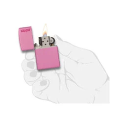 Zippo 238ZL Pink Matte With Zippo Logo - Refillable Windproof Lighter 9 Zippo 238ZL Pink Matte With Zippo Logo - Refillable Windproof Lighter -Outdoor Camping Gear zippo 238zl 4