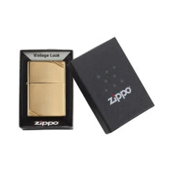 Zippo 270 High Polish Brass Vintage With Slashes - Refillable Windproof Lighter -Outdoor Camping Gear zippo 270 5